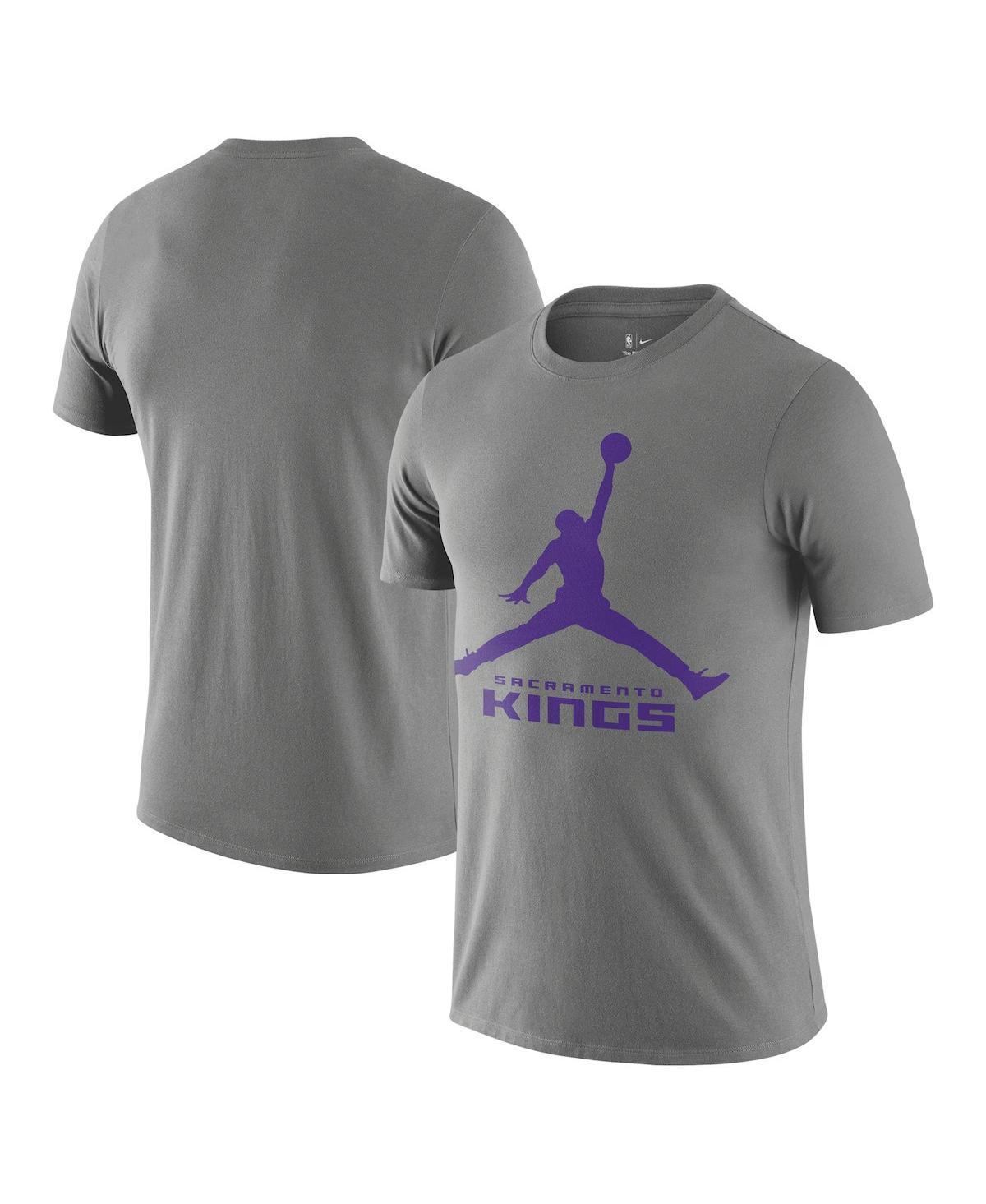 Nike Mens Gray Sacramento Kings Essential Jumpman T-Shirt Product Image