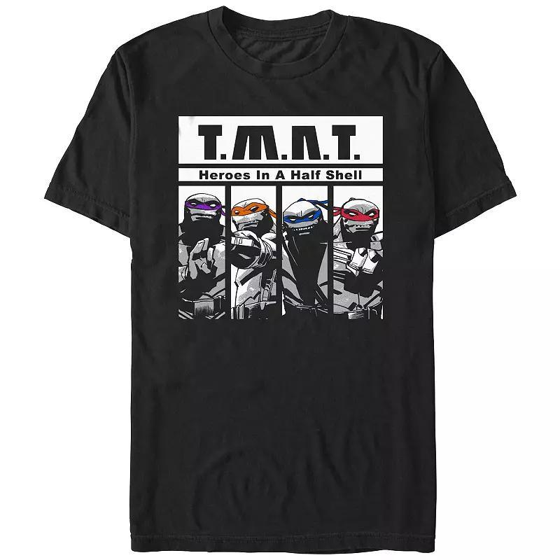 Mens Teenage Mutant Ninja Turtles Heroes In A Half Shell Poster Graphic Tee Product Image