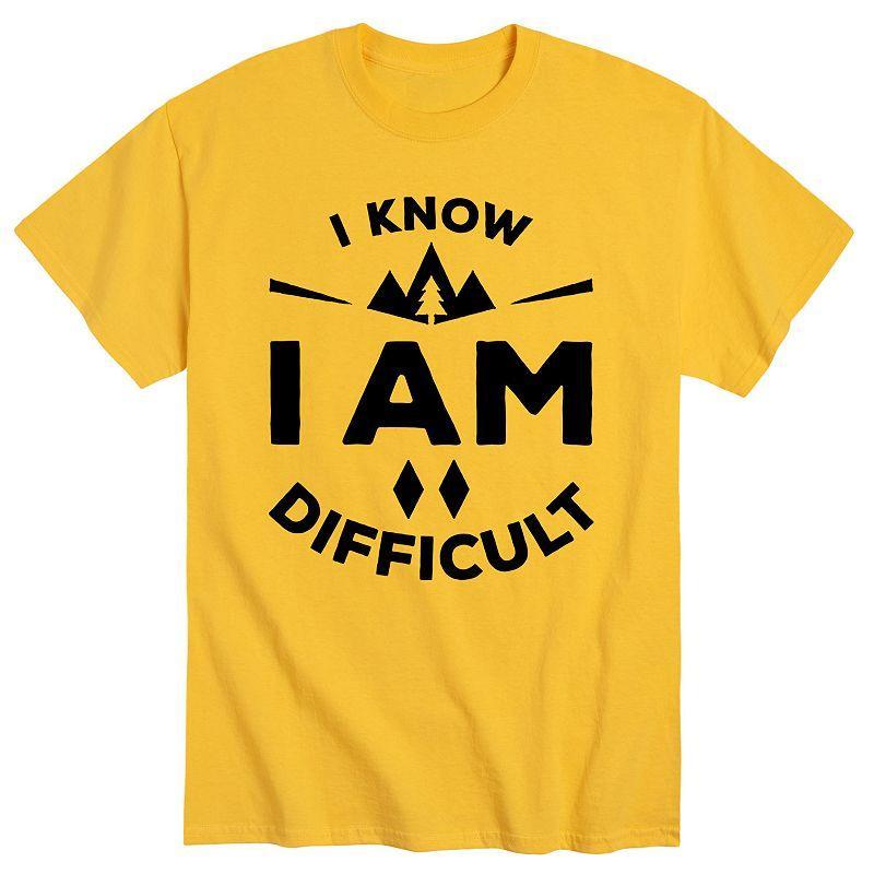 Mens I Know I Am Difficult Tee Product Image