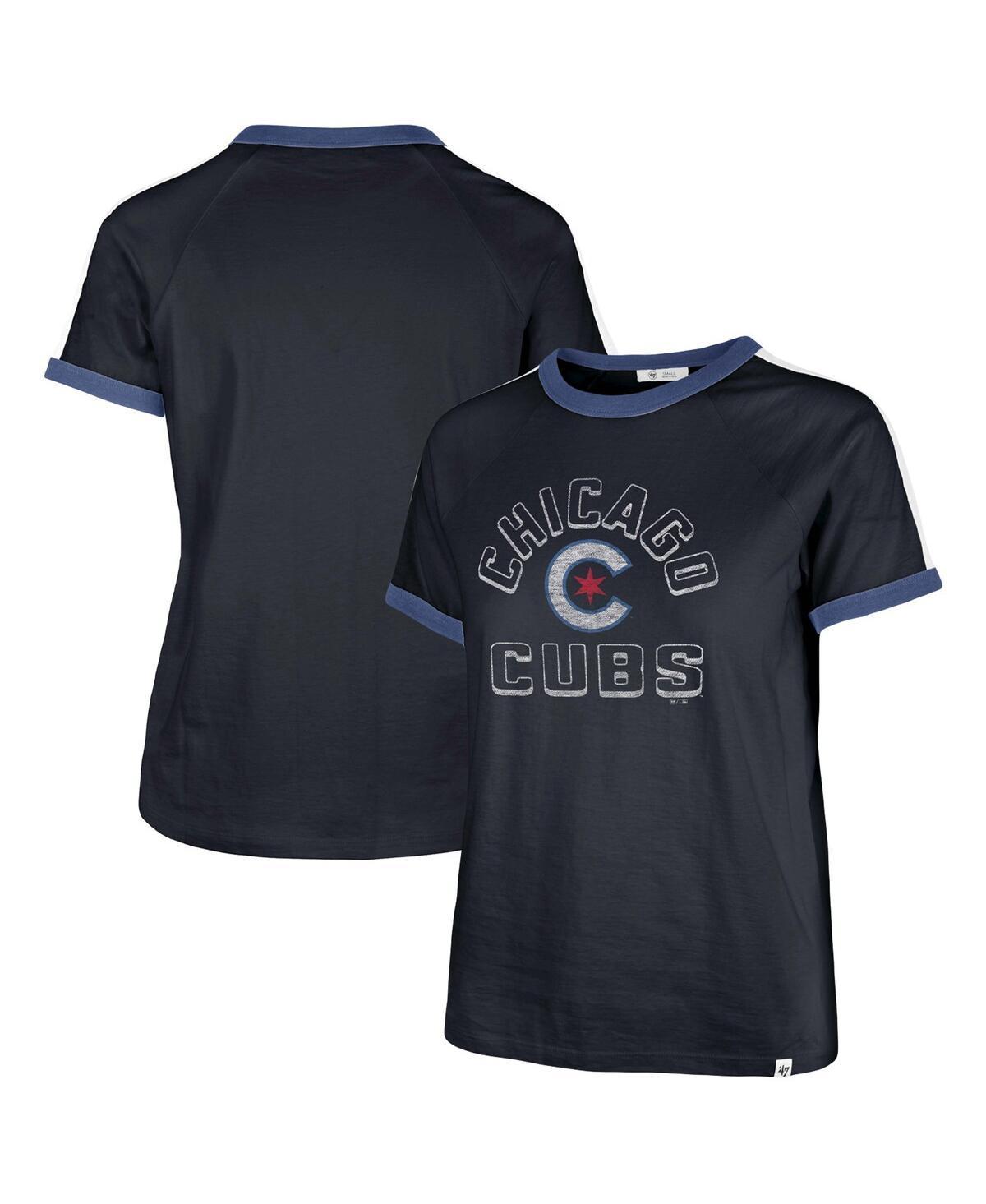 Womens 47 Brand Navy Chicago Cubs City Connect Sweet Heat Peyton T-shirt product image