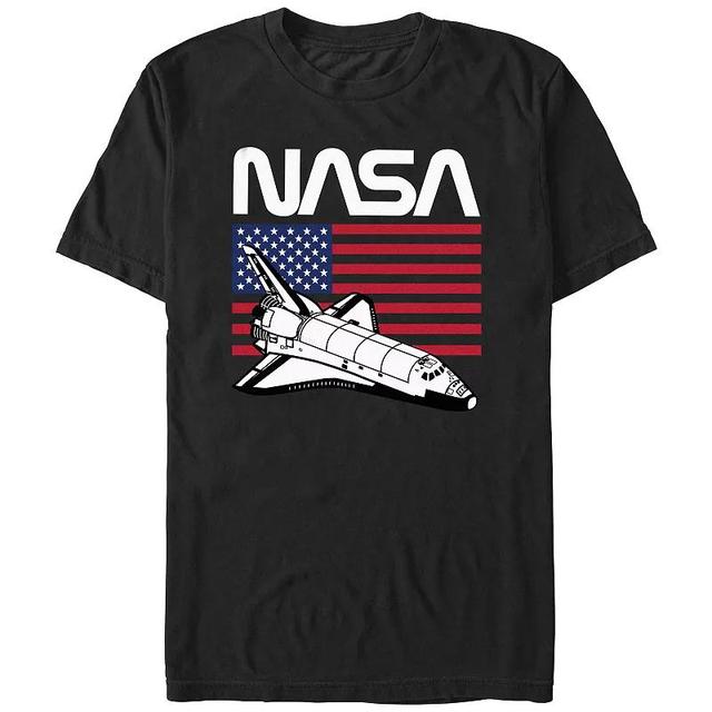 Mens Nasa USA Flag Graphic Tee Product Image