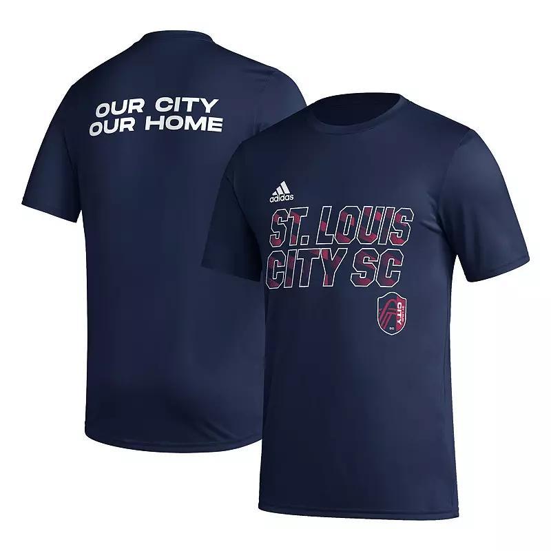 Mens adidas Navy St. Louis City Sc Team Jersey Hook Aeroready T-shirt Product Image