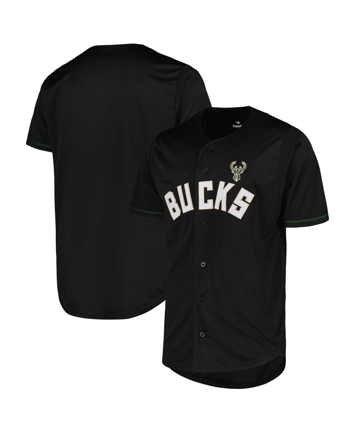 Mens Fanatics Branded Milwaukee Bucks Pop Baseball Jersey Product Image