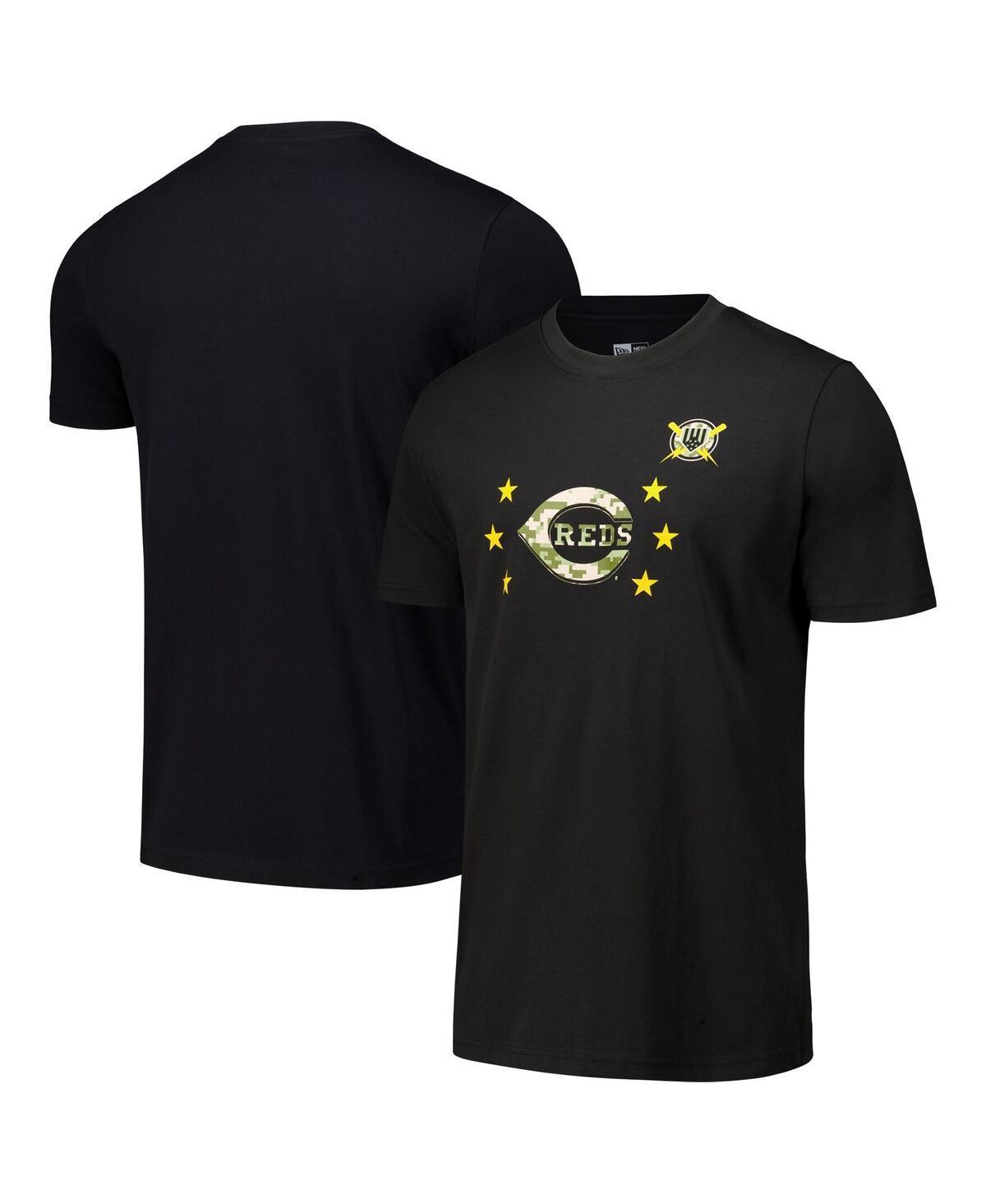 New Era Mens Black Cincinnati Reds 2024-Armed Forces Day T-Shirt Product Image