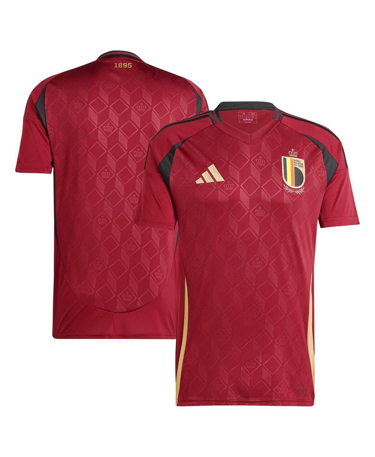 Adidas Mens Belgium National Team 2024 Home Replica Jersey - Burgundy Product Image