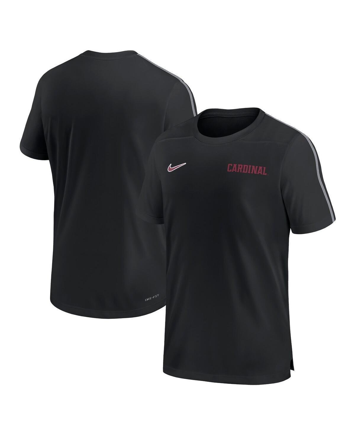 Nike Mens Black Stanford Cardinal 2024 Sideline Coach Performance T-shirt - Black Product Image