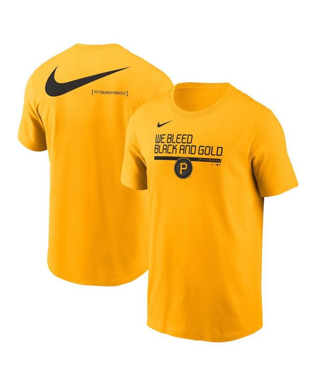 Nike Mens Gold Pittsburgh Pirates 2-Hit Speed City Connect T-Shirt Product Image