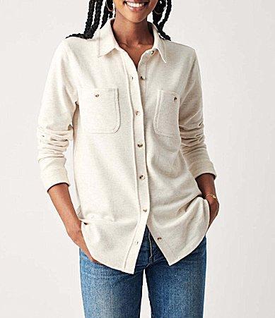 Faherty Legend Knit Button-Up Shirt Product Image