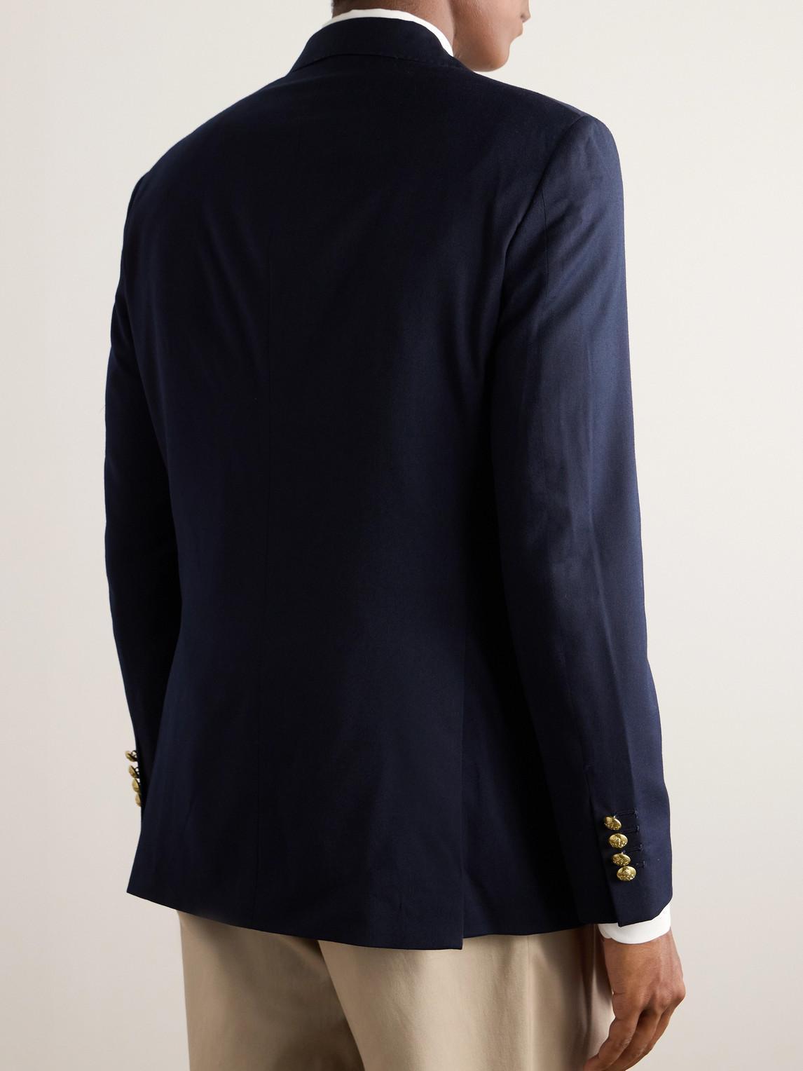 Men's Polo Modern Wool-blend Gabardine Blazer In Navy Product Image