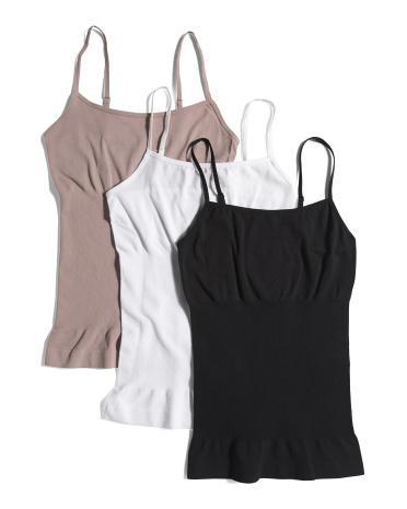 3pk Seamless Shaping Camisoles for Women | Spandex/Nylon Product Image