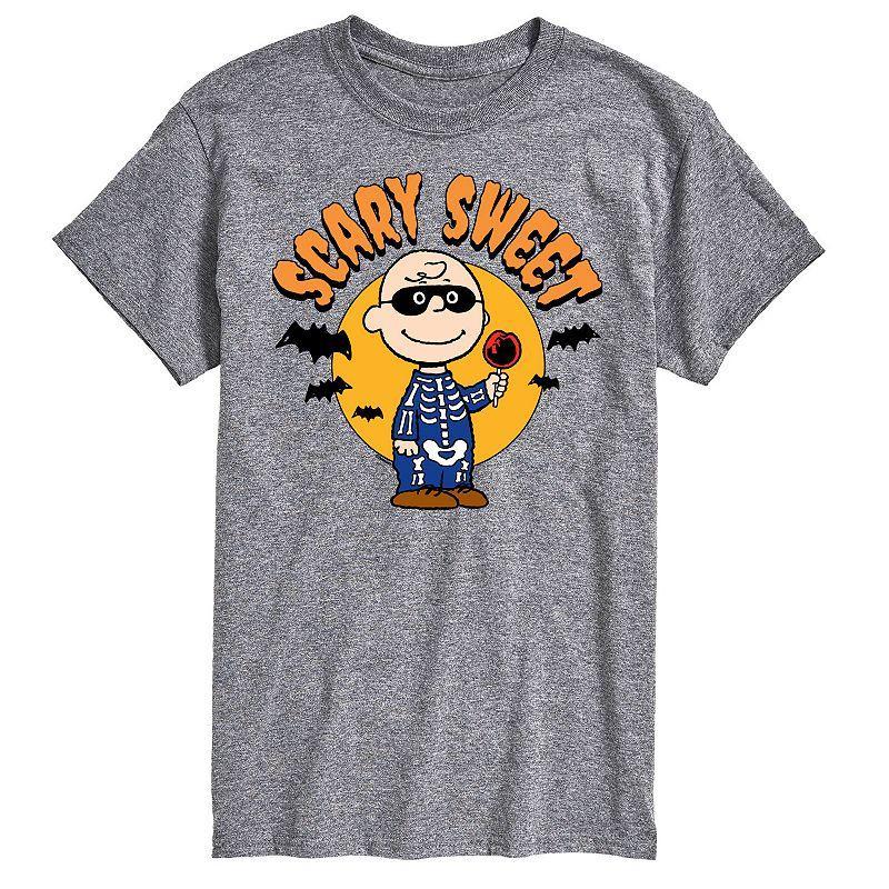 Mens Peanuts Charlie Brown Scary Sweet Graphic Tee Product Image