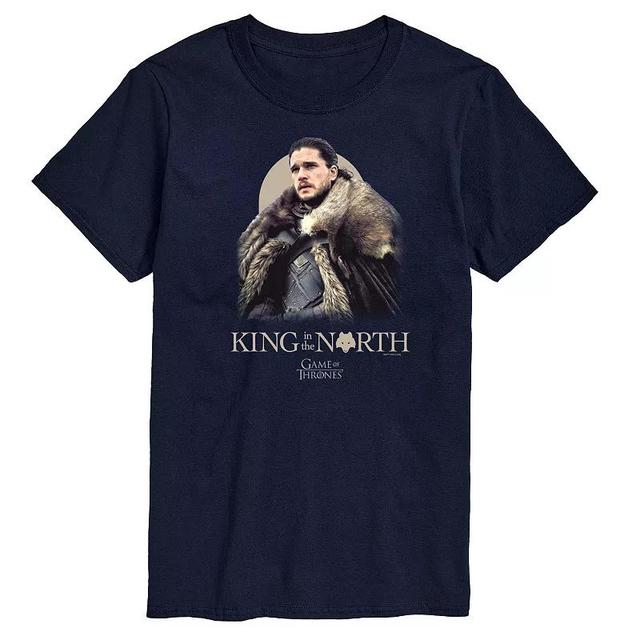 Mens Game Of Thrones King In The North Graphic Tee Blue Product Image