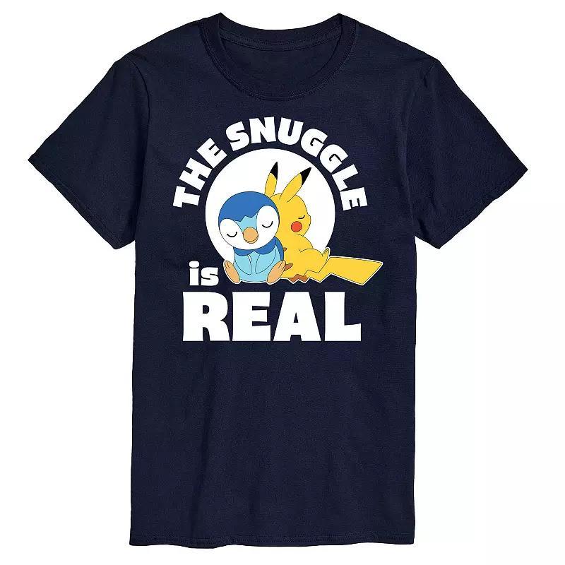 Big & Tall Pokmon The Snuggle Is Real Graphic Tee, Mens Blue Product Image