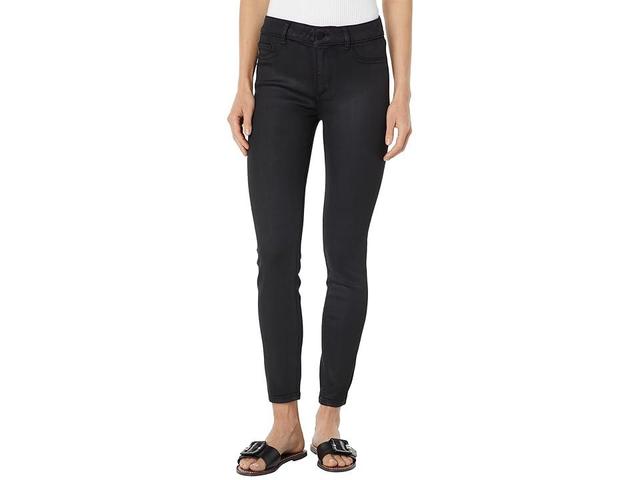 DL1961 Florence Skinny Mid-Rise Instasculpt Ankle in Medina Coated Ultimate (Medina Coated Ultimate) Women's Jeans Product Image