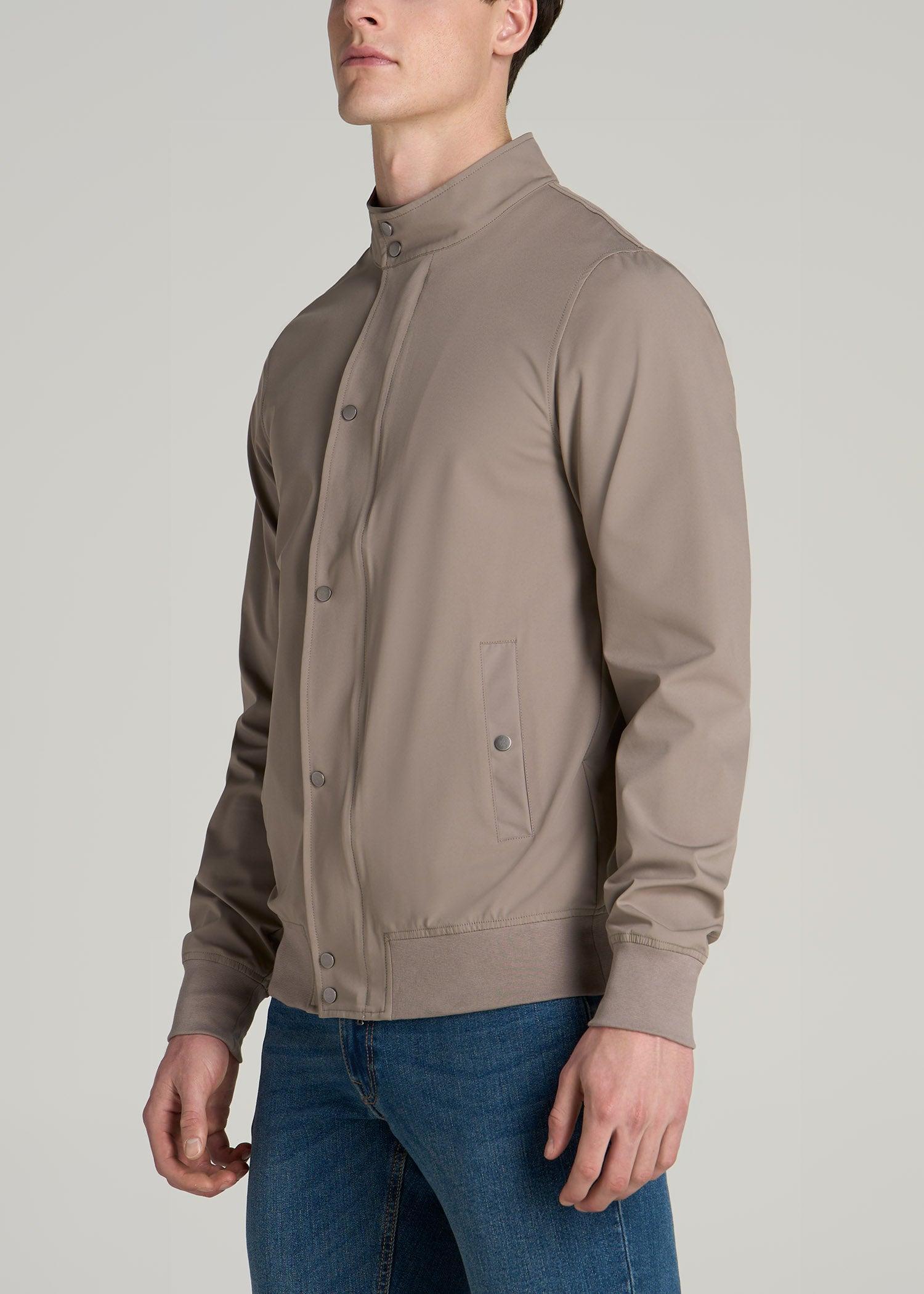 Motion Bomber Jacket for Tall Men in Portobello Male Product Image