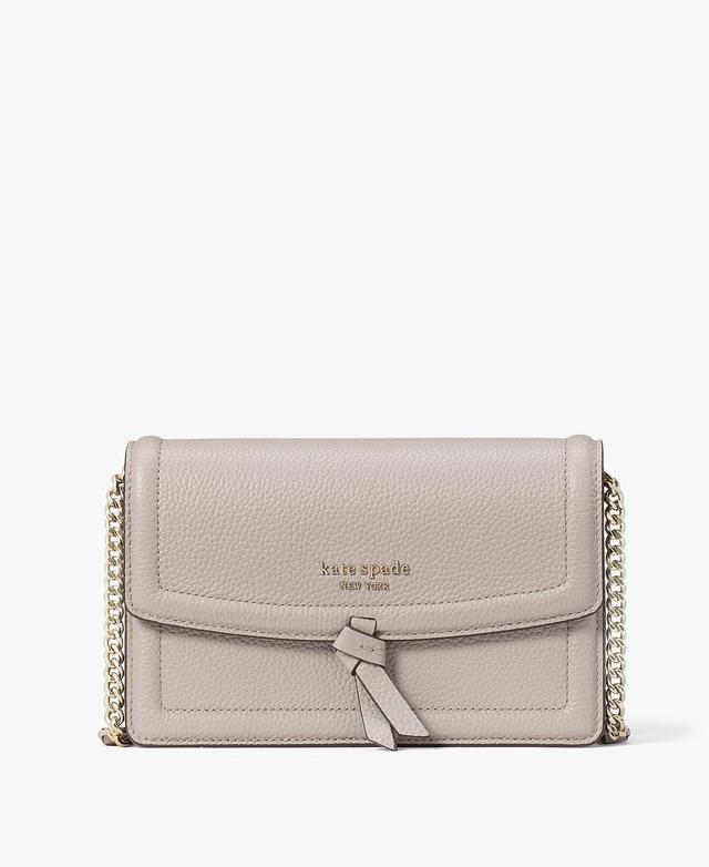 Kate Spade New York Knott Pebbled Leather Flap Crossbody Product Image