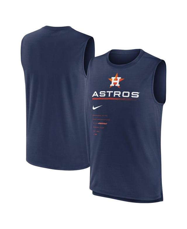 Mens Nike Navy Houston Astros Exceed Performance Tank Top Product Image