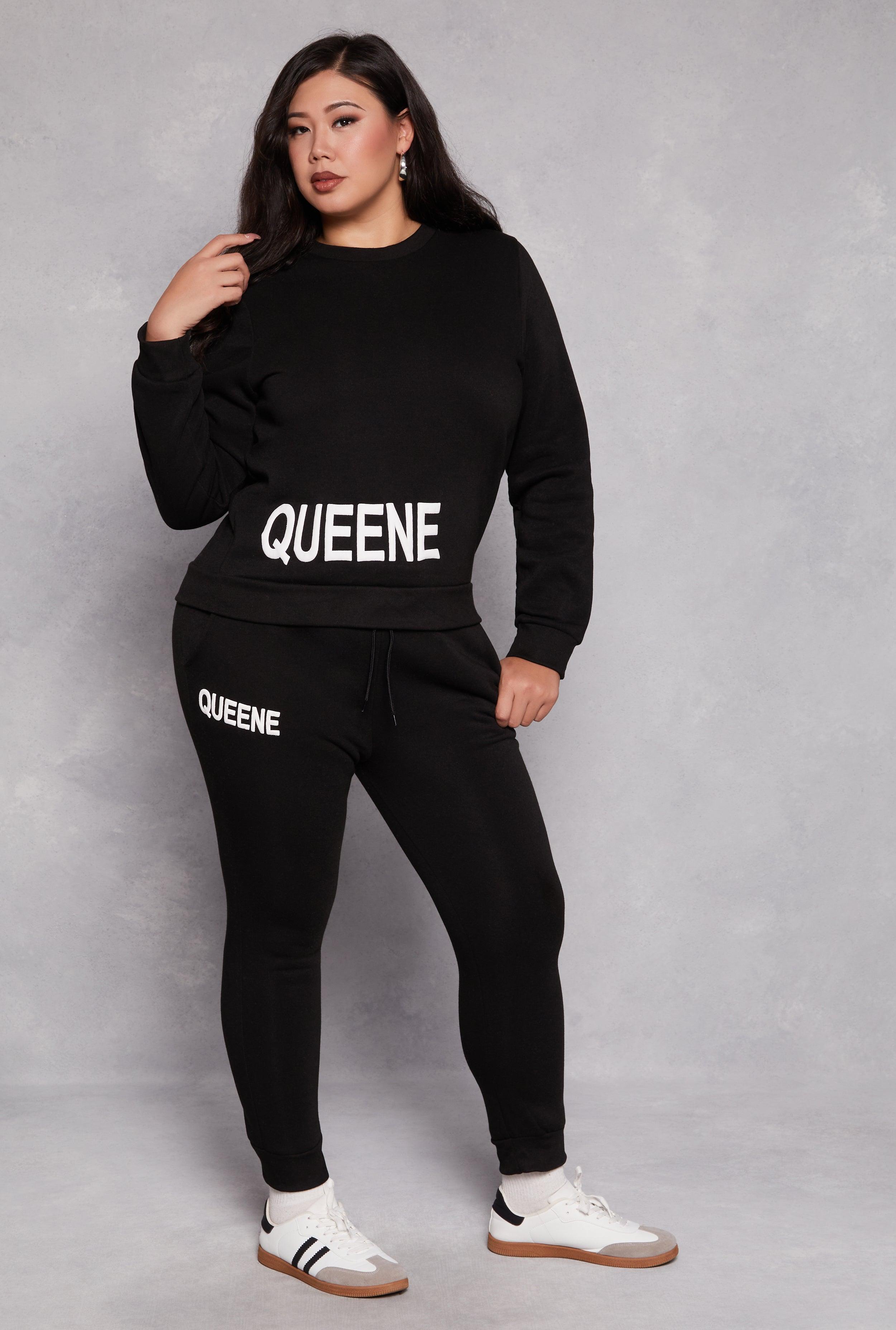 Womens Plus Size Queene Joggers Product Image