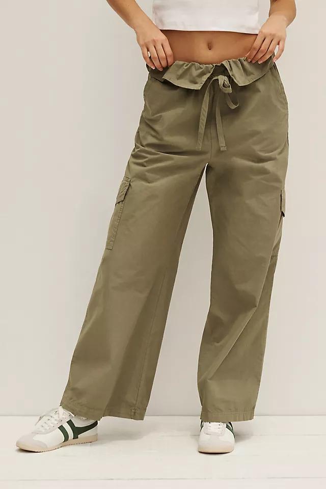 Stateside Fine Poplin Wide-Leg Cargo Pants Product Image