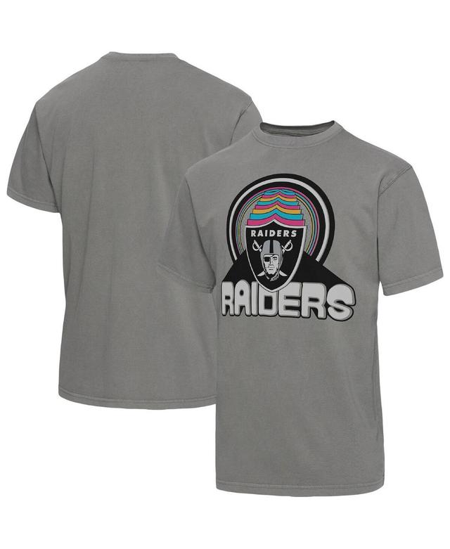 Mens Junk Food Graphite Las Vegas Raiders Wonderland Infinity Vibe T-shirt Product Image