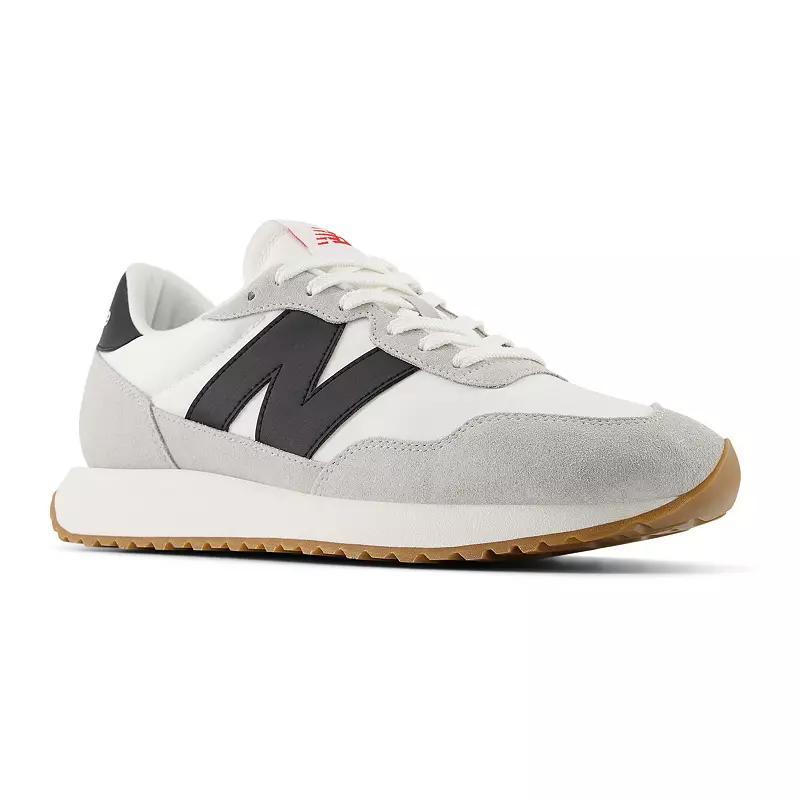 New Balance Mens 237 Casual Sneakers from Finish Line - White, Gray Product Image