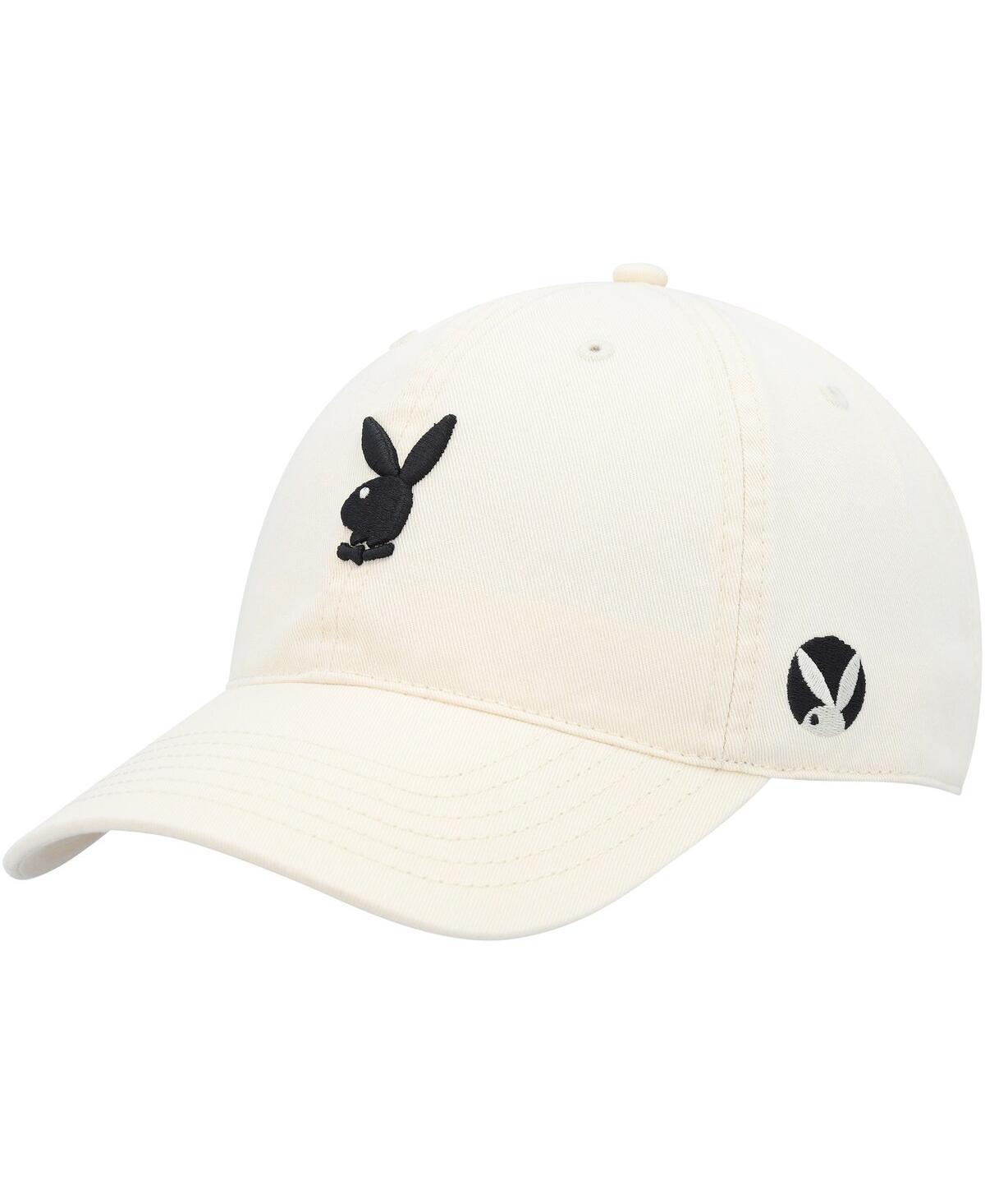 Mens Playboy Cream Micro Dad Adjustable Hat Product Image