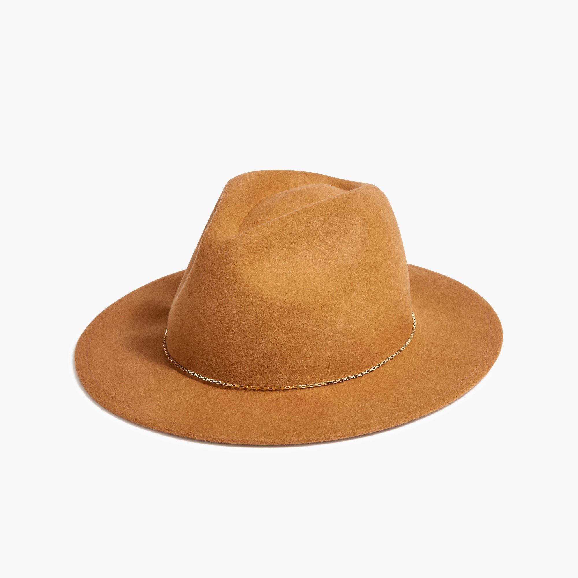 Wool fedora with chain product image