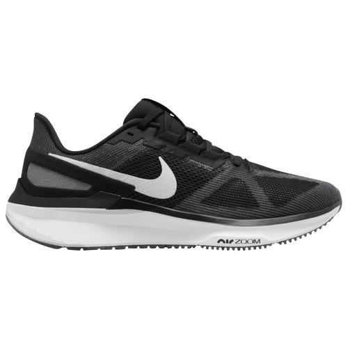 Nike Mens Nike Air Zoom Structure 25 - Mens Running Shoes Black/White/Iron Grey Product Image