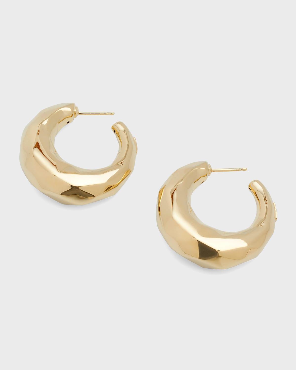 Lana Graduating Disco Hollow Hoop Earrings Product Image