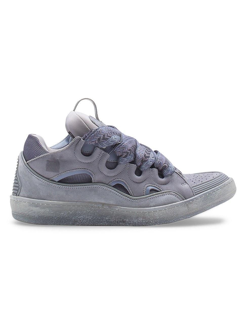 Mens Leather Curb Sneakers Product Image