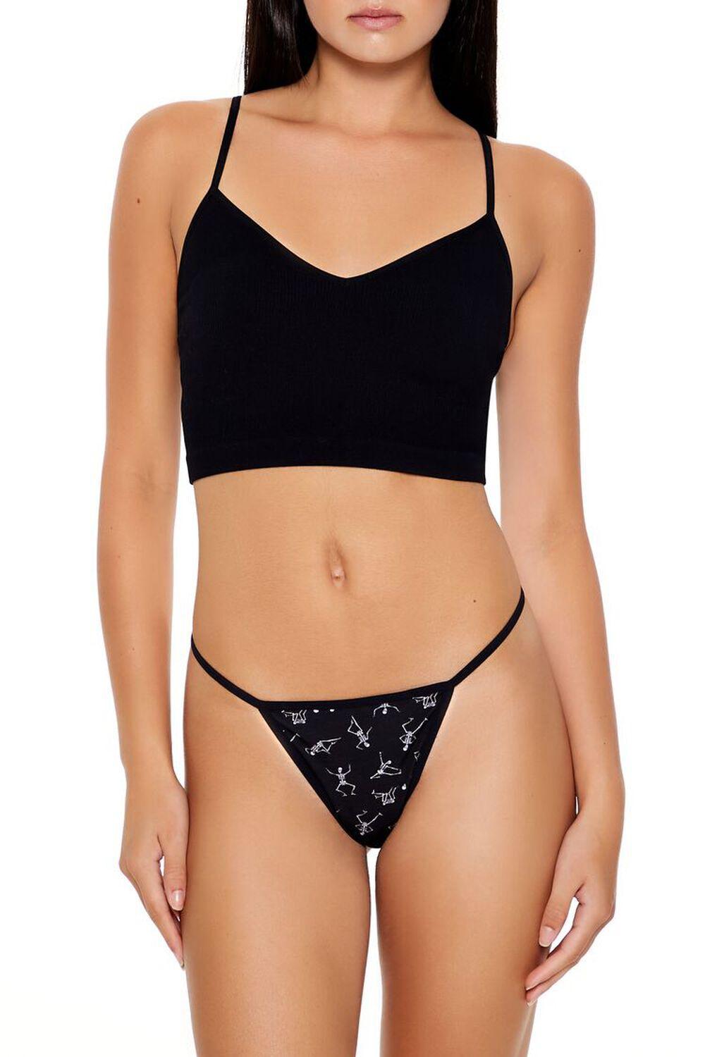 Dancing Skeleton G-String Panties | Forever 21 Product Image