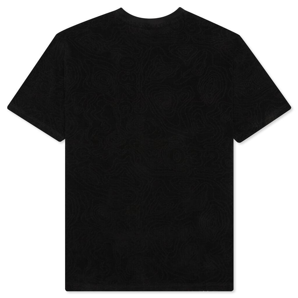 Topos Shaved Terry T-Shirt - Black Male Product Image