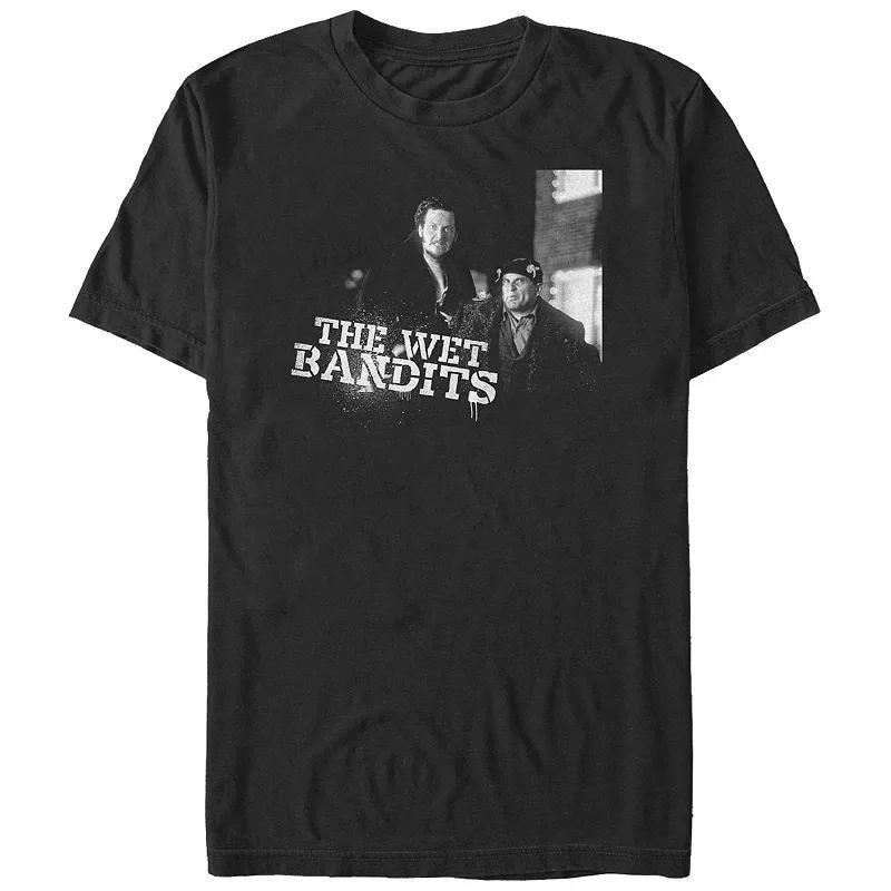 Mens Home Alone The Wet Bandits Photo Graphic Tee Athletic Grey Product Image