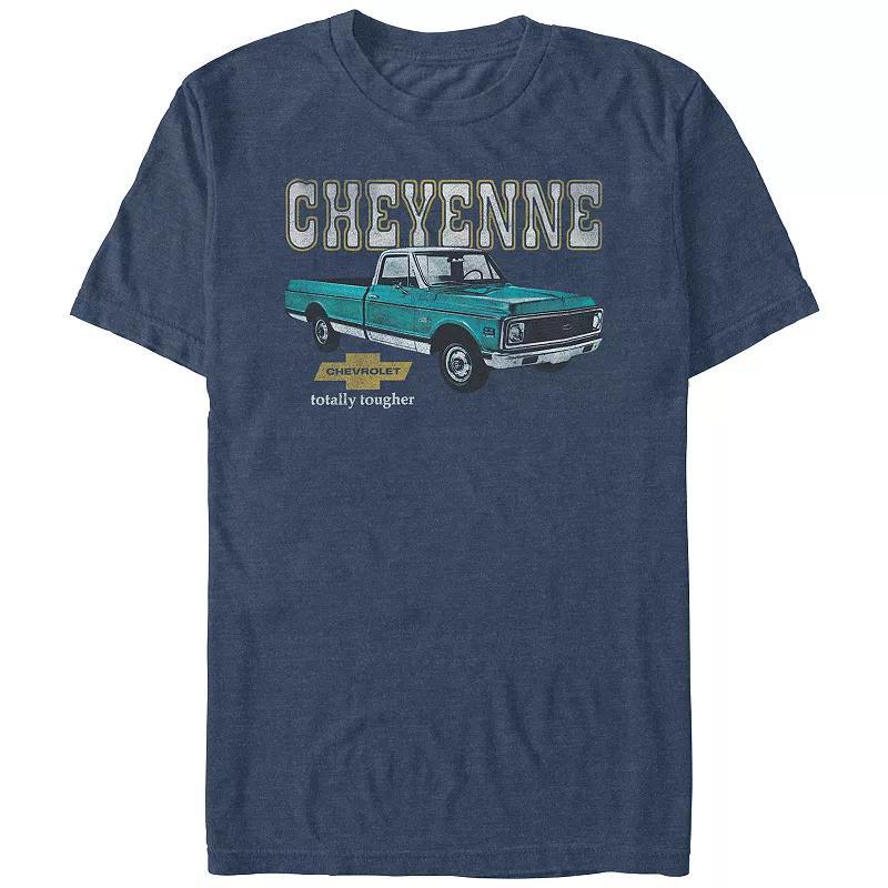 Mens Chevrolet Cheyenne Graphic Tee Navy Grey Product Image