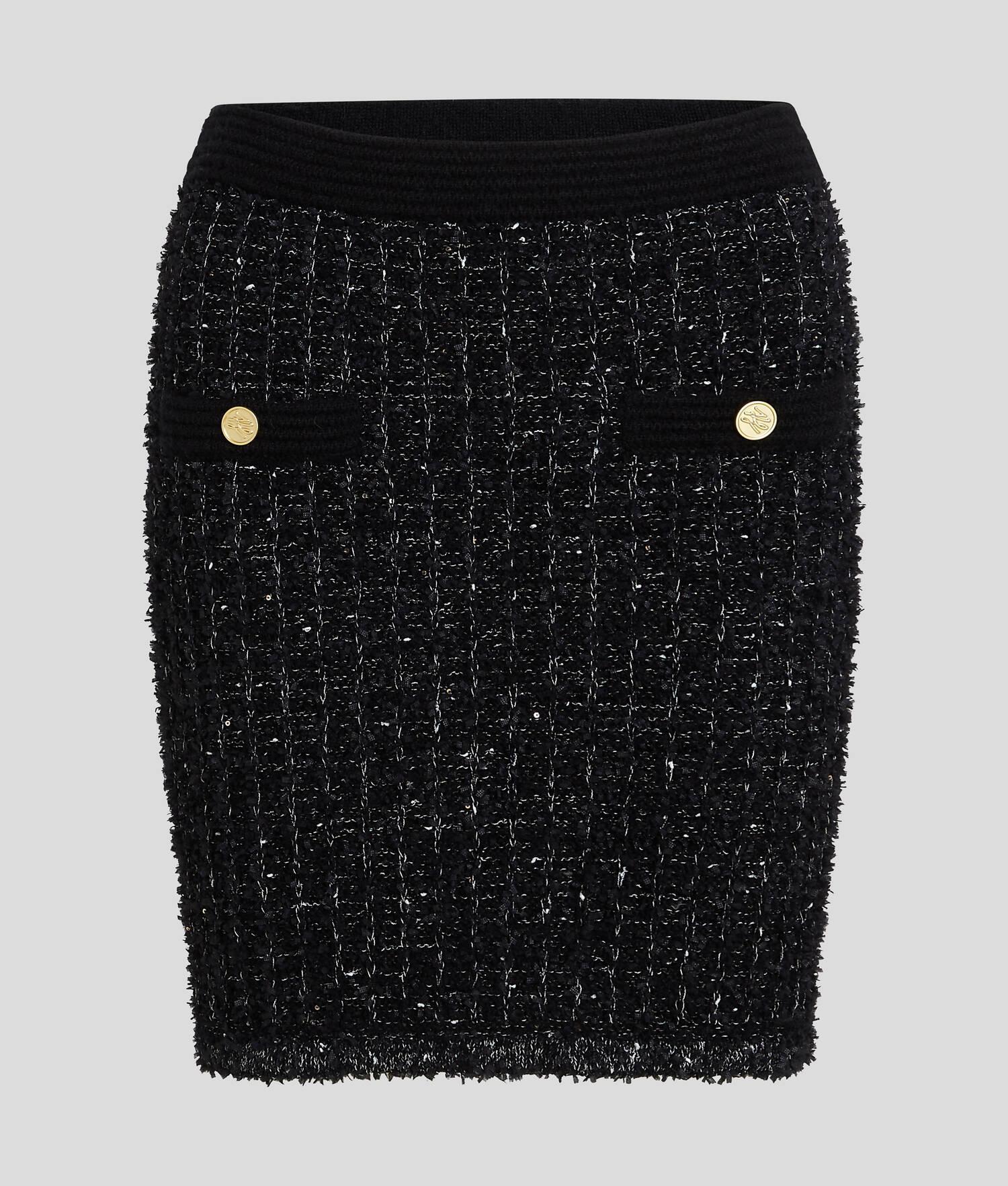 KARL ESSENTIAL BOUCLÉ KNIT SKIRT Product Image