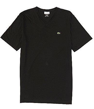 Lacoste V-Neck Pima Cotton Tee Product Image