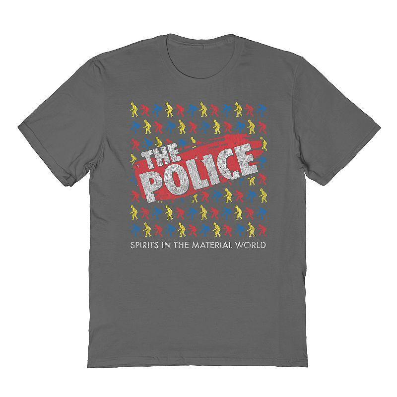 Mens The Police Tee Grey Product Image