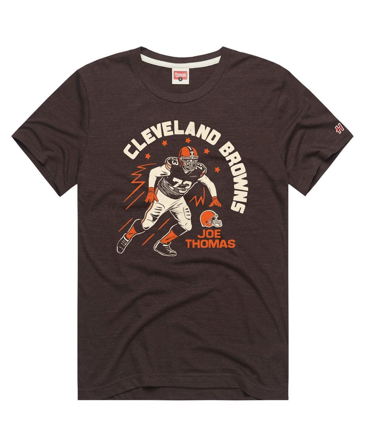 Mens Homage Joe Thomas Cleveland s Retired Player Caricature Tri-Blend T-Shirt Product Image