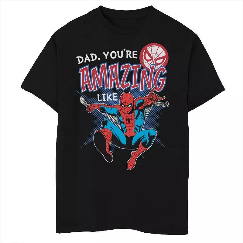 Boys 8-20 Marvel Spider-Man Amazing Dad Fathers Day Graphic Tee, Boys Product Image