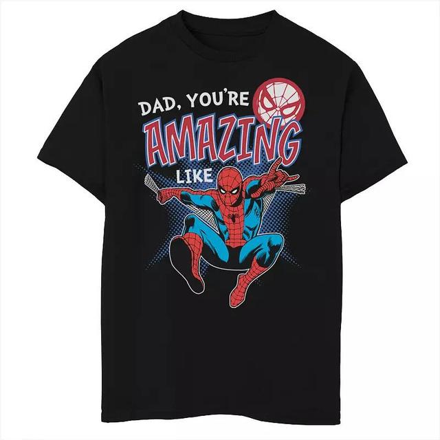 Boys 8-20 Marvel Spider-Man Amazing Dad Fathers Day Graphic Tee, Boys Product Image