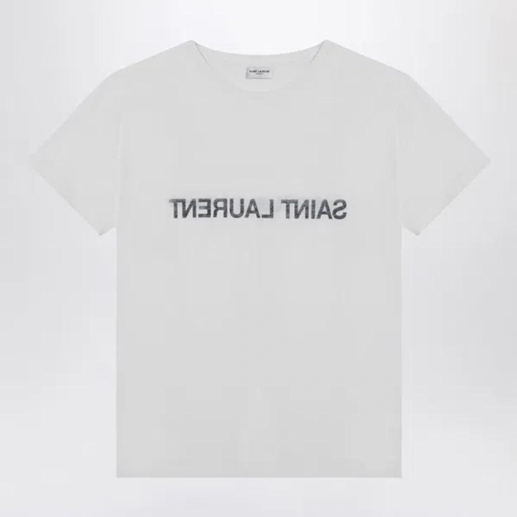 Crew-neck T-shirt In White Product Image