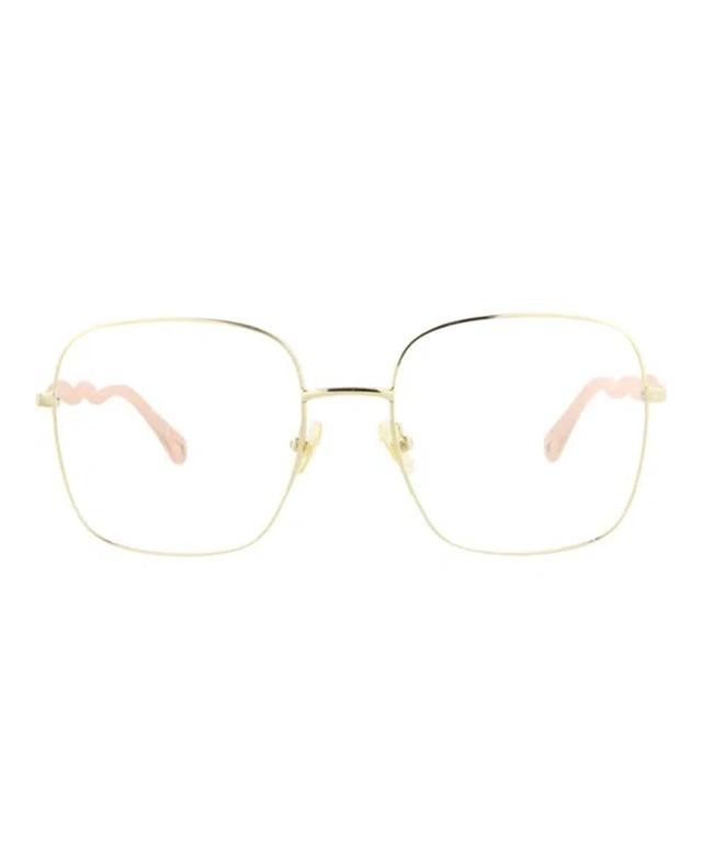 Square-frame Metal Optical Frames In White Product Image