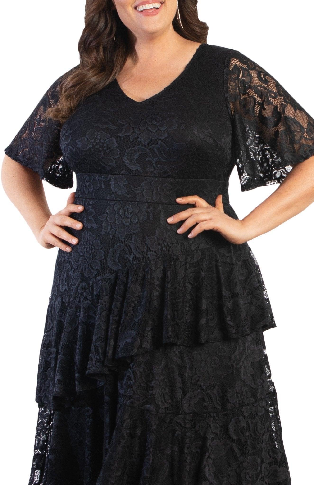 Lace Affair Cocktail Dress - Plus Product Image