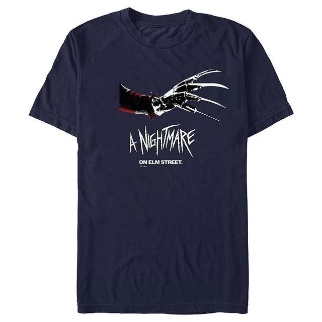 Mens A Nightmare on Elm Street FREDDY CLOSE UP Graphic Tee Blue Product Image