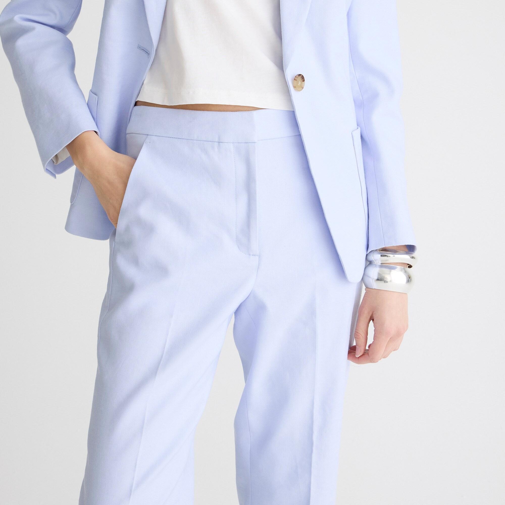 Kate straight-leg pant in stretch linen blend Product Image