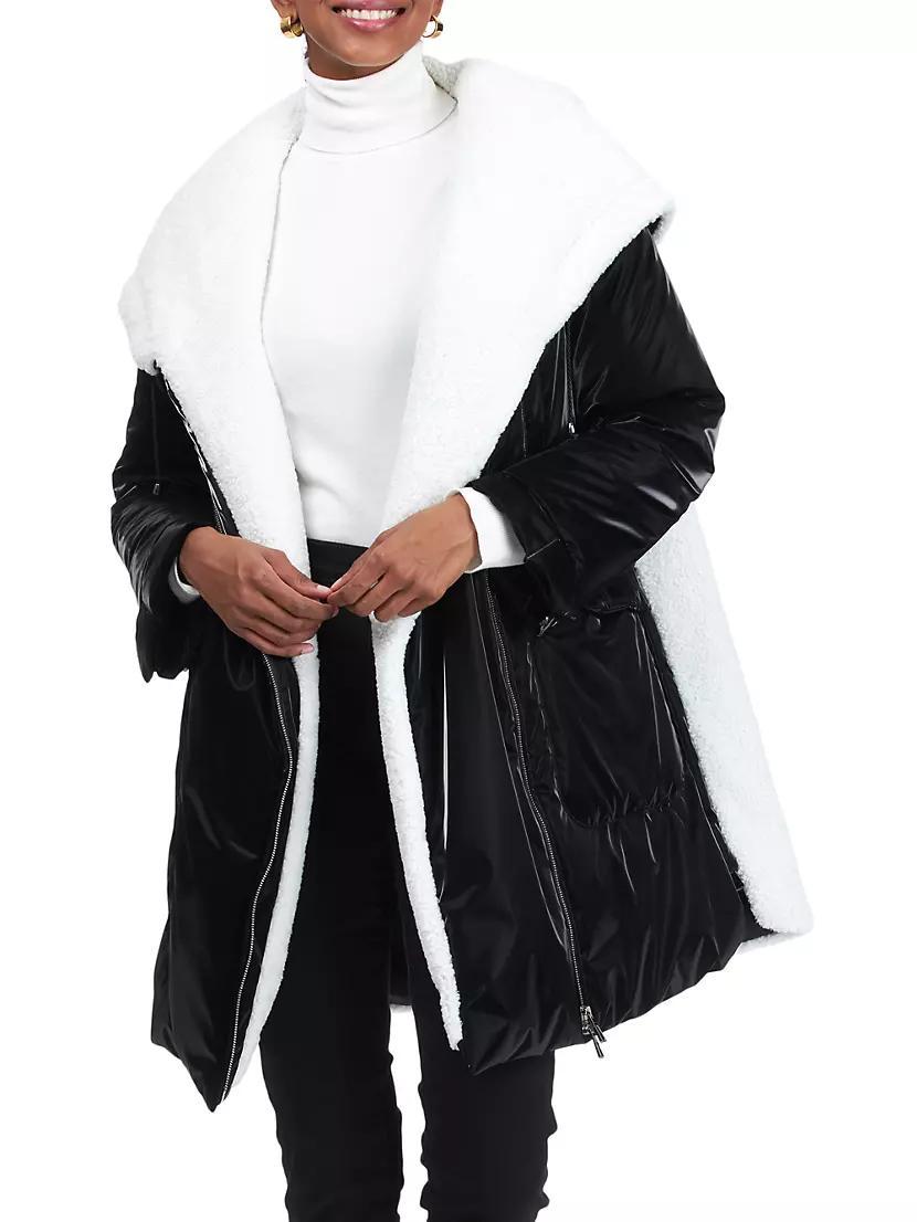 Womens Asymmetric Quilted Parka Product Image