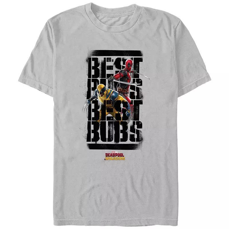 Mens Marvel Deadpool And Wolverine Best Bubs Poster Graphic Tee Product Image