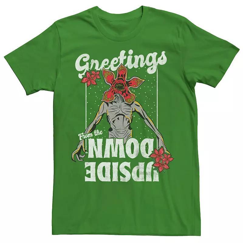 Mens Stranger Things Greetings From The Upside Down Graphic Tee Product Image