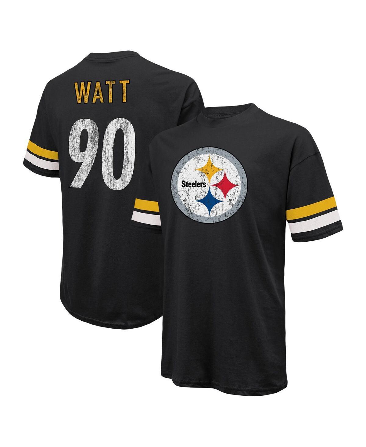 Mens Majestic Threads T.J. Watt Pittsburgh Steelers Name & Number Oversize Fit T-Shirt product image