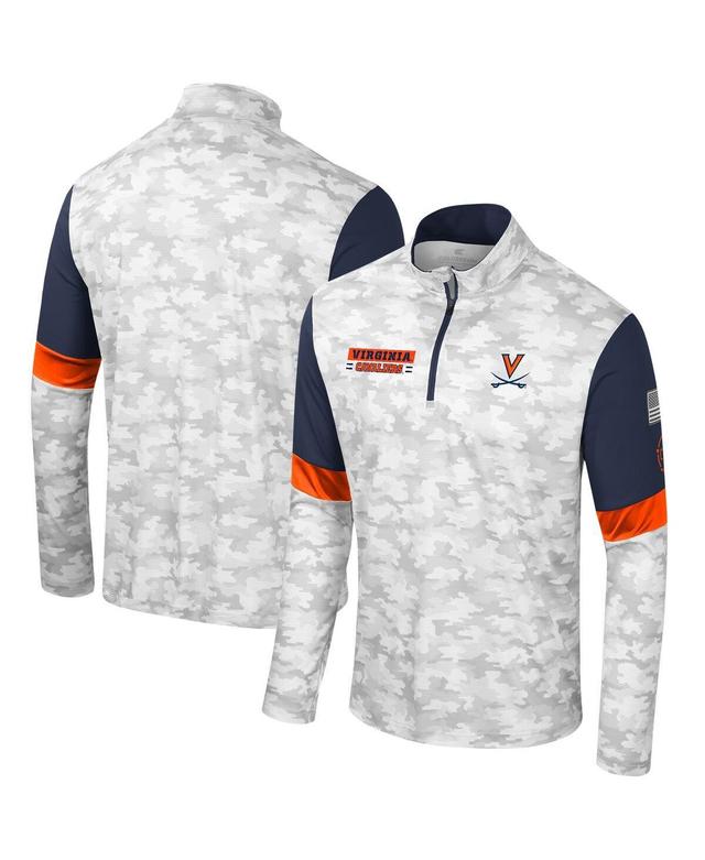 Mens Colosseum Camo Virginia Tech Hokies OHT Military Appreciation Tomahawk Quarter-Zip Windshirt Product Image